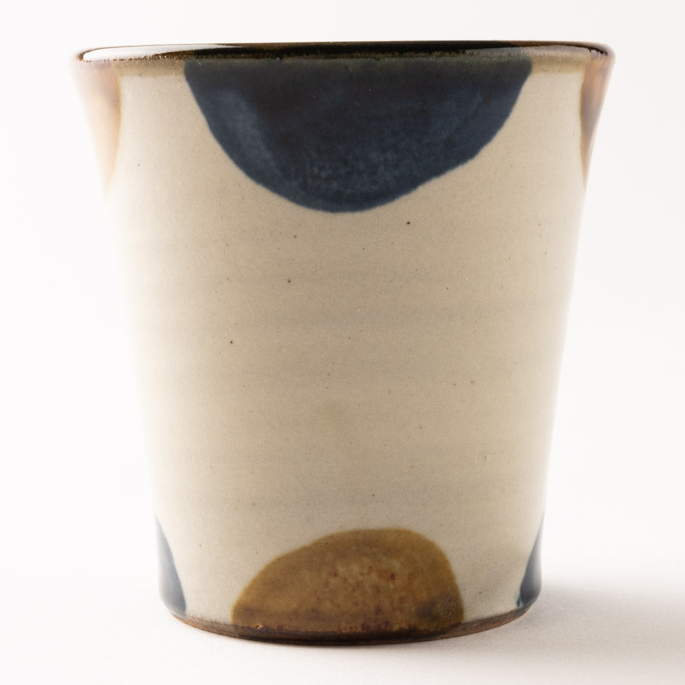 やちむん 陶眞窯 フリーカップ 染付 ドット(ゴスアメ) やちむん 陶眞窯 やちむん