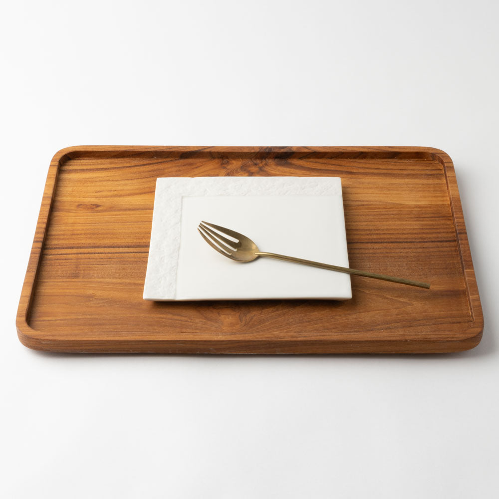 砥部焼 遠藤窯 石目 フラットプレート 正方形 砥部焼 遠藤窯 砥部焼