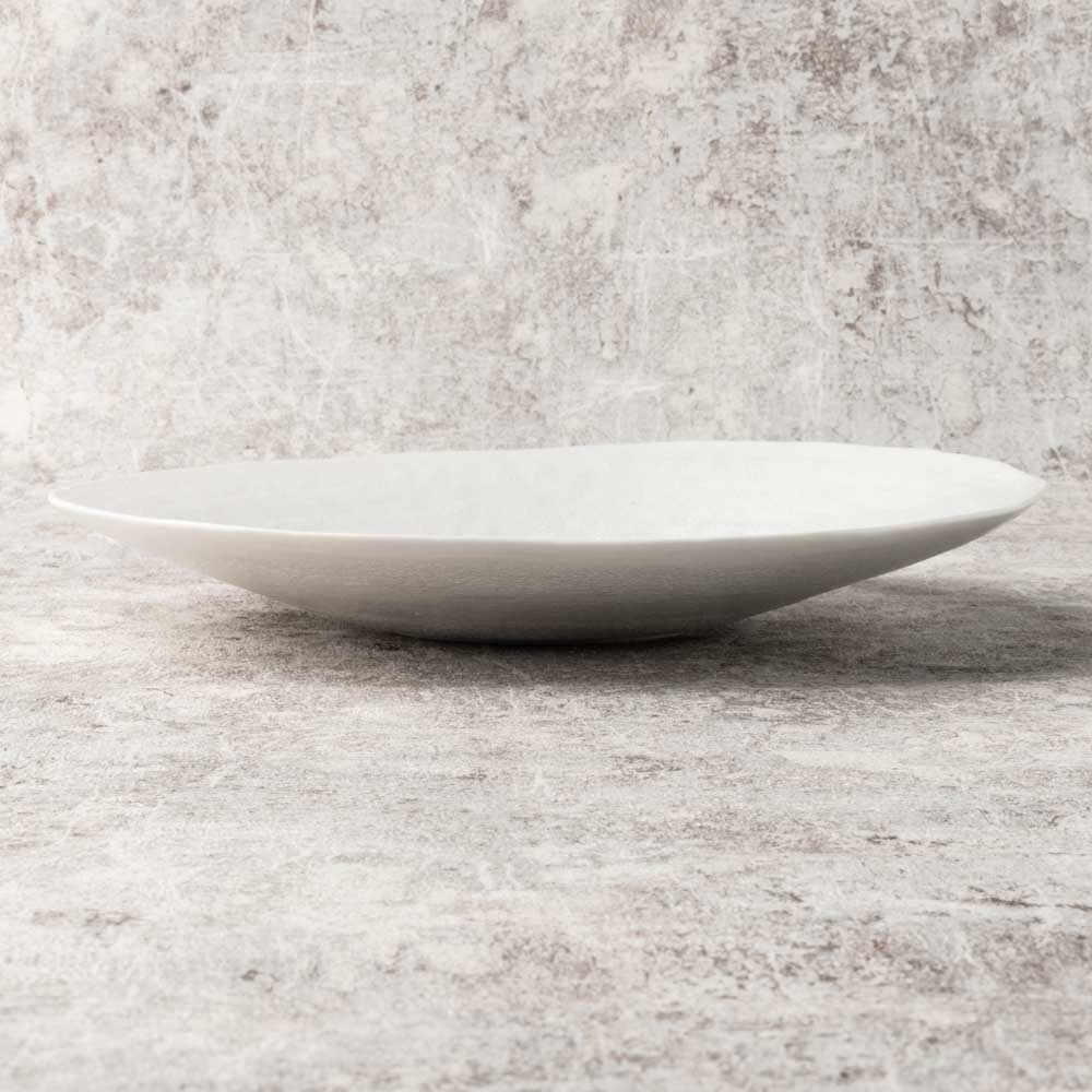 砥部焼 遠藤窯 石目 鉢皿 7寸 白 ¥4,950 大人の焼き物