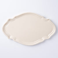 百々音momone 洋皿 乳濁釉 百々音momone 陶磁器作家もの