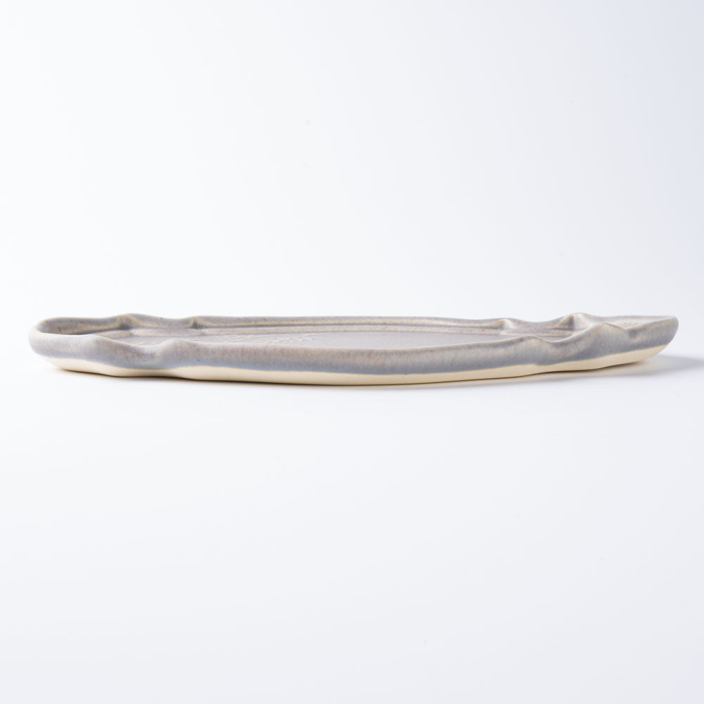 百々音momone blue×gray garden 洋皿 百々音momone 陶磁器作家もの