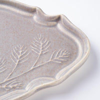 百々音momone blue×gray garden 洋皿 百々音momone 陶磁器作家もの