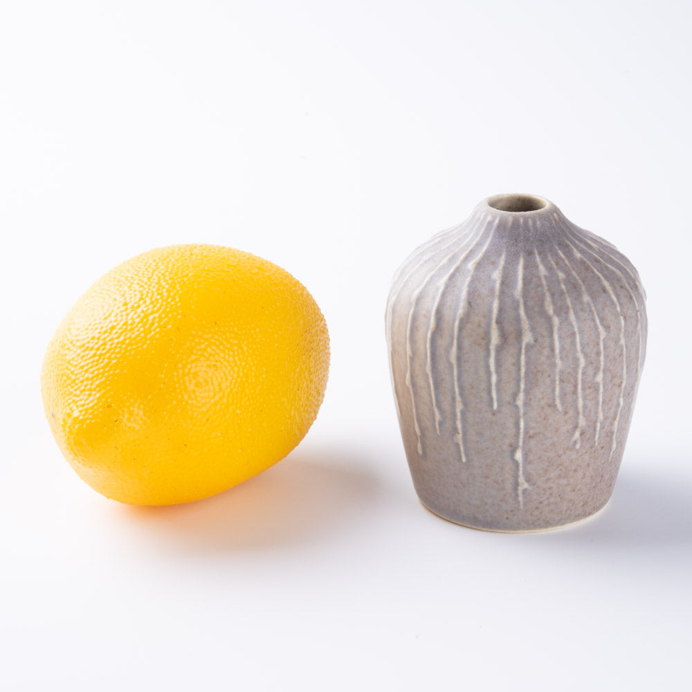 百々音momone blue×gray 一輪挿し 小 百々音momone 陶磁器作家もの