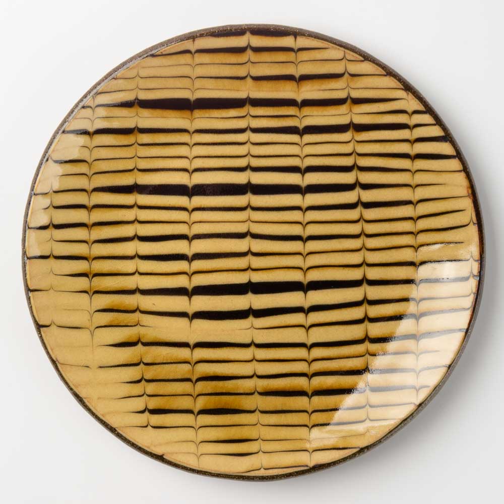 波佐見焼 紀窯 丸皿(大) フェザーコーム 波佐見焼 紀窯 波佐見焼