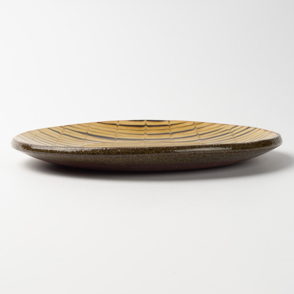波佐見焼 紀窯 丸皿(大) フェザーコーム 波佐見焼 紀窯 波佐見焼