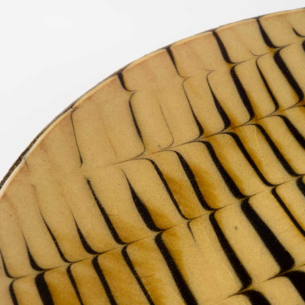 波佐見焼 紀窯 丸皿(大) フェザーコーム 波佐見焼 紀窯 波佐見焼