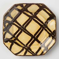 波佐見焼 紀窯 正八角皿(小) 白地格子 波佐見焼 紀窯 波佐見焼