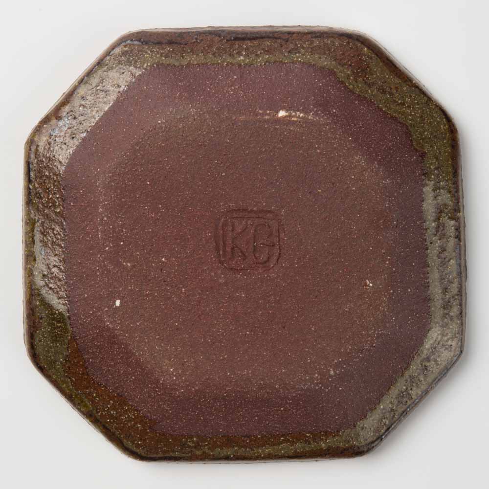 波佐見焼 紀窯 正八角皿(小) 白地格子 波佐見焼 紀窯 波佐見焼