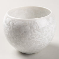 京焼・清水焼 陶あん 花結晶 玉湯呑(白) 京焼・清水焼 陶あん 京焼・清水焼
