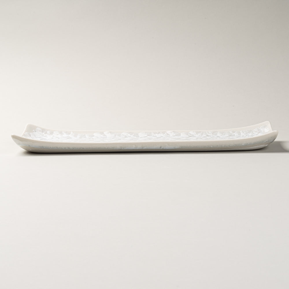 京焼・清水焼 陶あん 花結晶 さんま皿（白） ¥4,950 大人の焼き物