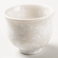 京焼・清水焼 陶あん 花結晶 ぐい呑み(白) 京焼・清水焼 陶あん 京焼・清水焼