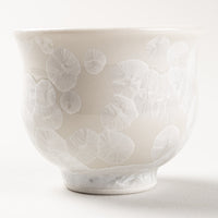 京焼・清水焼 陶あん 花結晶 ぐい呑み(白) 京焼・清水焼 陶あん 京焼・清水焼