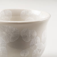 京焼・清水焼 陶あん 花結晶 ぐい呑み(白) 京焼・清水焼 陶あん 京焼・清水焼