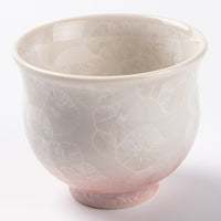 京焼・清水焼 陶あん 花結晶 ぐい呑み(桃白) 京焼・清水焼 陶あん 京焼・清水焼