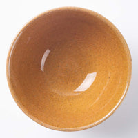 美濃焼 正陶苑 櫛目塗分 高台茶碗 くり 茶色土 美濃焼 正陶苑 美濃焼