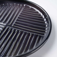 美濃焼 正陶苑 蒸れにくい トーストプレート(パン皿) ネイビー 美濃焼 正陶苑 美濃焼