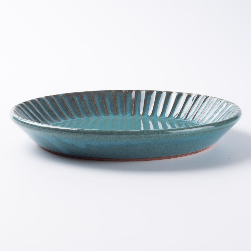 美濃焼 正陶苑 リムプレート（小皿）小 アッシュブルー ¥2,420 大人の