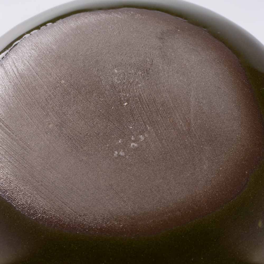 作家 タカハラユカ leaf plate dot kahki 作家 タカハラユカ 陶磁器作家もの