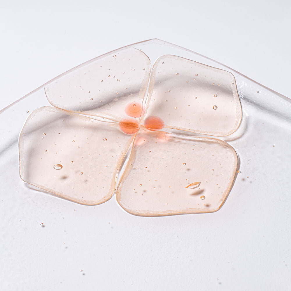 ガラス作家 佐々木翔子 角中皿 ライトオレンジ×ライトイエロー×ライトブルー ガラス作家 佐々木翔子 ガラスもの