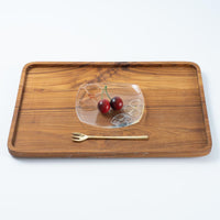 ガラス作家 佐々木翔子 角中皿 ライトオレンジ×ライトイエロー×ライトブルー ガラス作家 佐々木翔子 ガラスもの