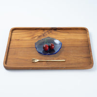 ガラス作家 佐々木翔子 花型小皿 ブルー ガラス作家 佐々木翔子 ガラスもの