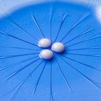 ガラス作家 佐々木翔子 花型小皿 ブルー ガラス作家 佐々木翔子 ガラスもの