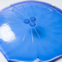 ガラス作家 佐々木翔子 花型小皿 ブルー ガラス作家 佐々木翔子 ガラスもの