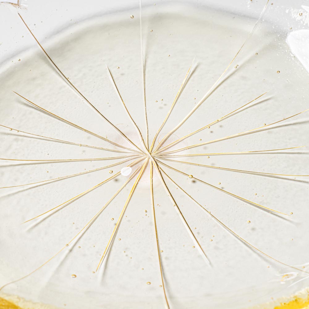 ガラス作家 佐々木翔子 花型小皿 ライトイエロー ガラス作家 佐々木翔子 ガラスもの