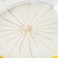 ガラス作家 佐々木翔子 花型小皿 ライトイエロー ガラス作家 佐々木翔子 ガラスもの