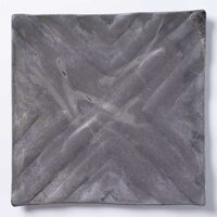 津軽金山焼 須恵器 フライプレート(正角) 津軽金山焼 津軽金山焼