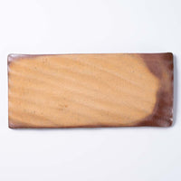 津軽金山焼 雪国 フライプレート(長角) 津軽金山焼 津軽金山焼