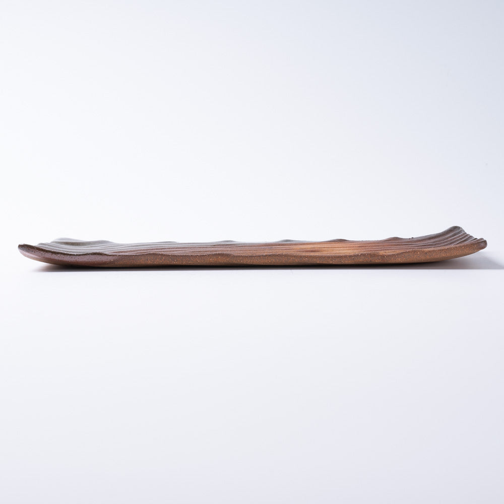 津軽金山焼 林檎の森 フライプレート(長角) 津軽金山焼 津軽金山焼