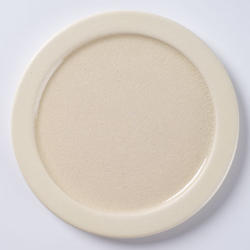 信楽焼 ヤマ庄陶器 Deepbreath 6.5インチプレート ホワイト 信楽焼 ヤマ庄陶器 信楽焼