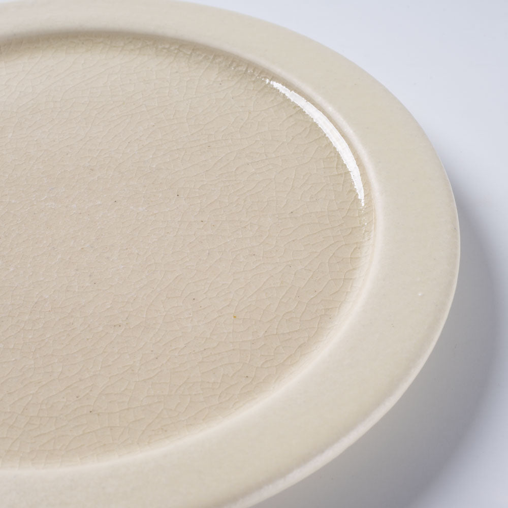 信楽焼 ヤマ庄陶器 Deepbreath 6.5インチプレート ホワイト 信楽焼 ヤマ庄陶器 信楽焼