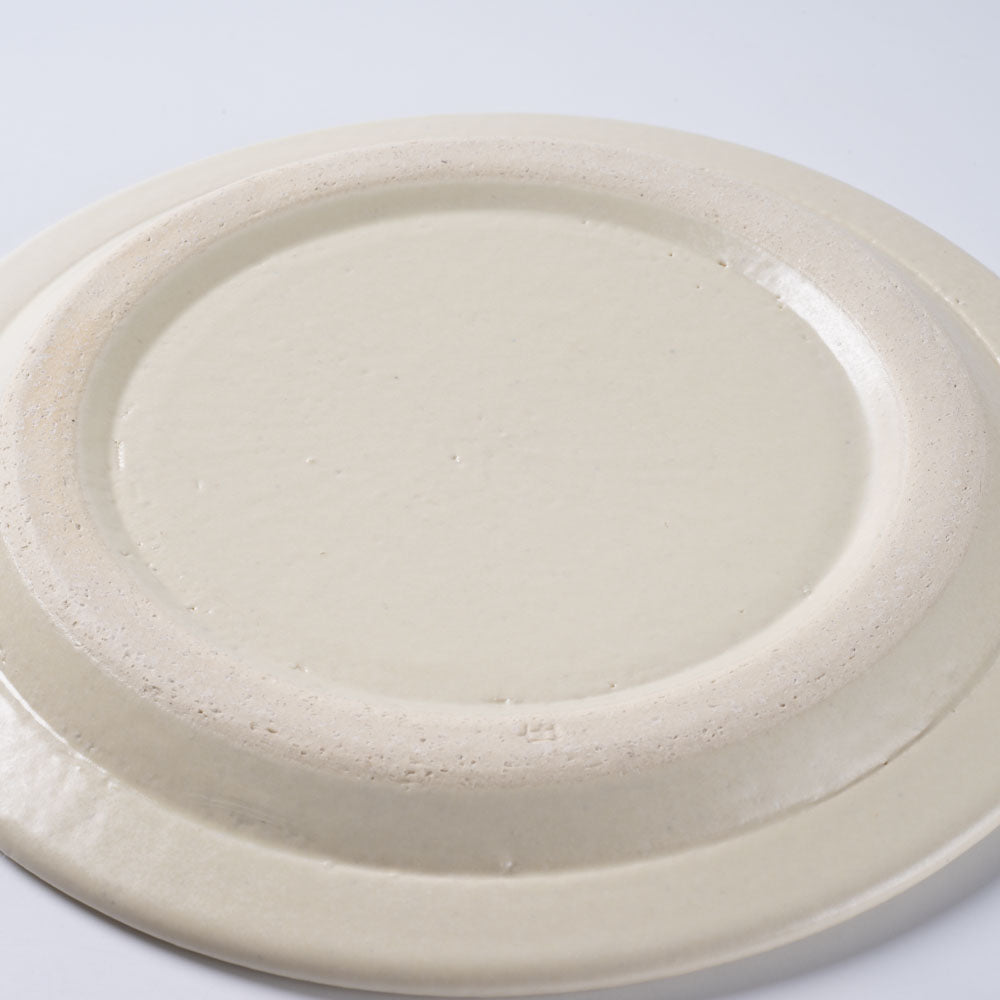 信楽焼 ヤマ庄陶器 Deepbreath 6.5インチプレート ホワイト 信楽焼 ヤマ庄陶器 信楽焼