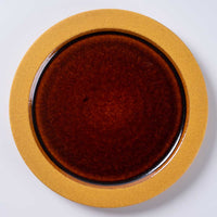 信楽焼 ヤマ庄陶器 Deepbreath 6.5インチプレート キャラメル 信楽焼 ヤマ庄陶器 信楽焼