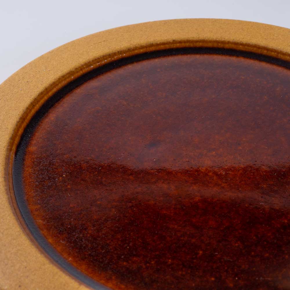 信楽焼 ヤマ庄陶器 Deepbreath 6.5インチプレート キャラメル 信楽焼 ヤマ庄陶器 信楽焼