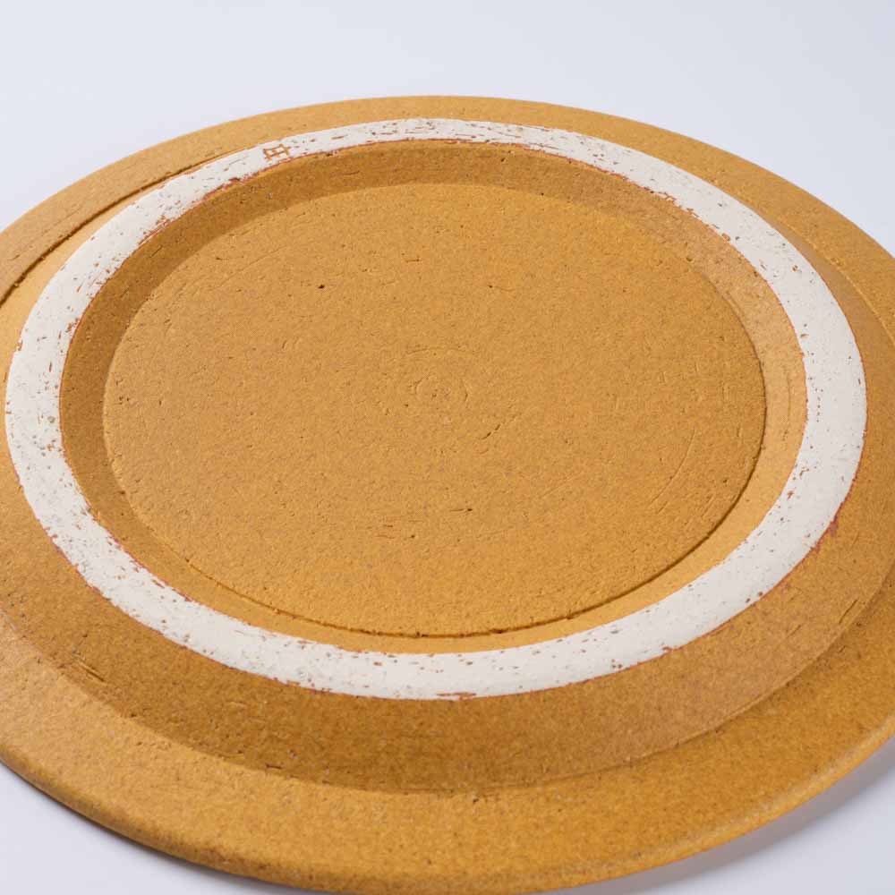 信楽焼 ヤマ庄陶器 Deepbreath 6.5インチプレート キャラメル 信楽焼 ヤマ庄陶器 信楽焼