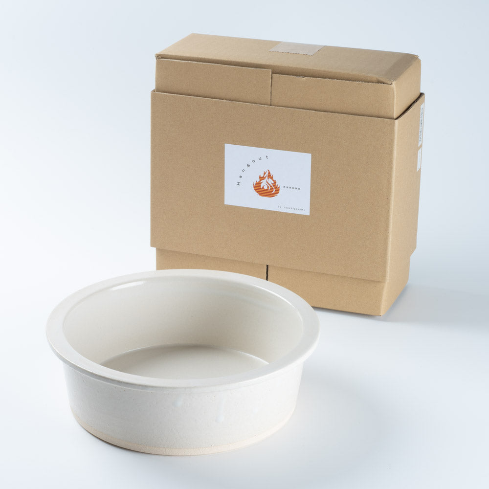 信楽焼 ヤマ庄陶器 hangout Grillpan (中) white 信楽焼 ヤマ庄陶器 信楽焼