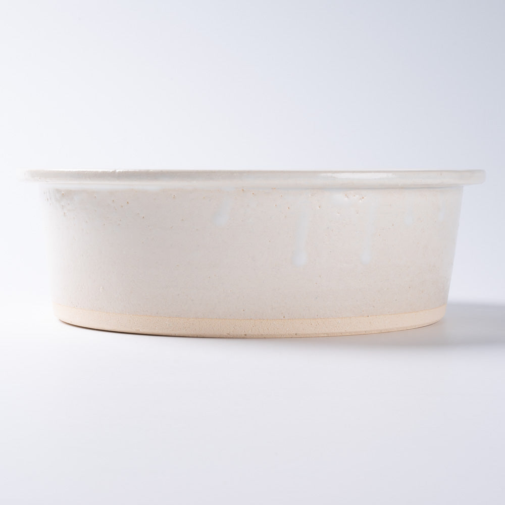 信楽焼 ヤマ庄陶器 hangout Grillpan (中) white 信楽焼 ヤマ庄陶器 信楽焼