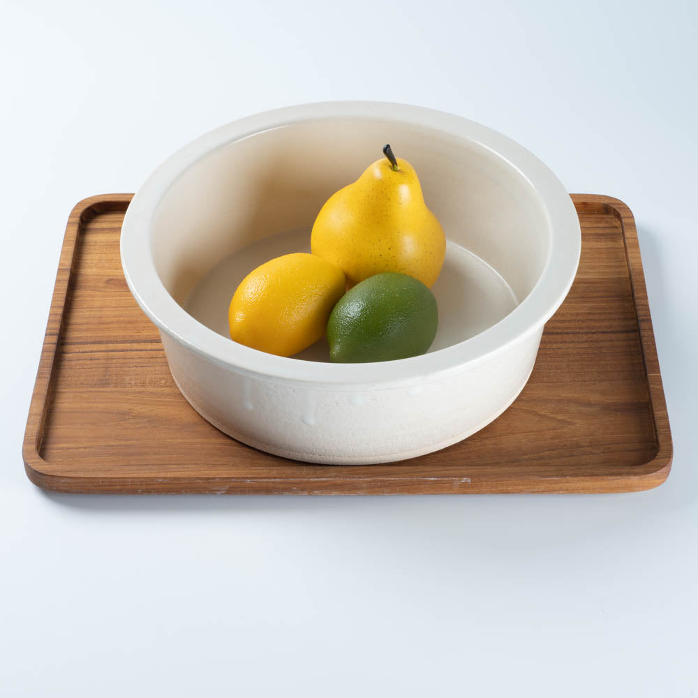 信楽焼 ヤマ庄陶器 hangout Grillpan (中) white 信楽焼 ヤマ庄陶器 信楽焼
