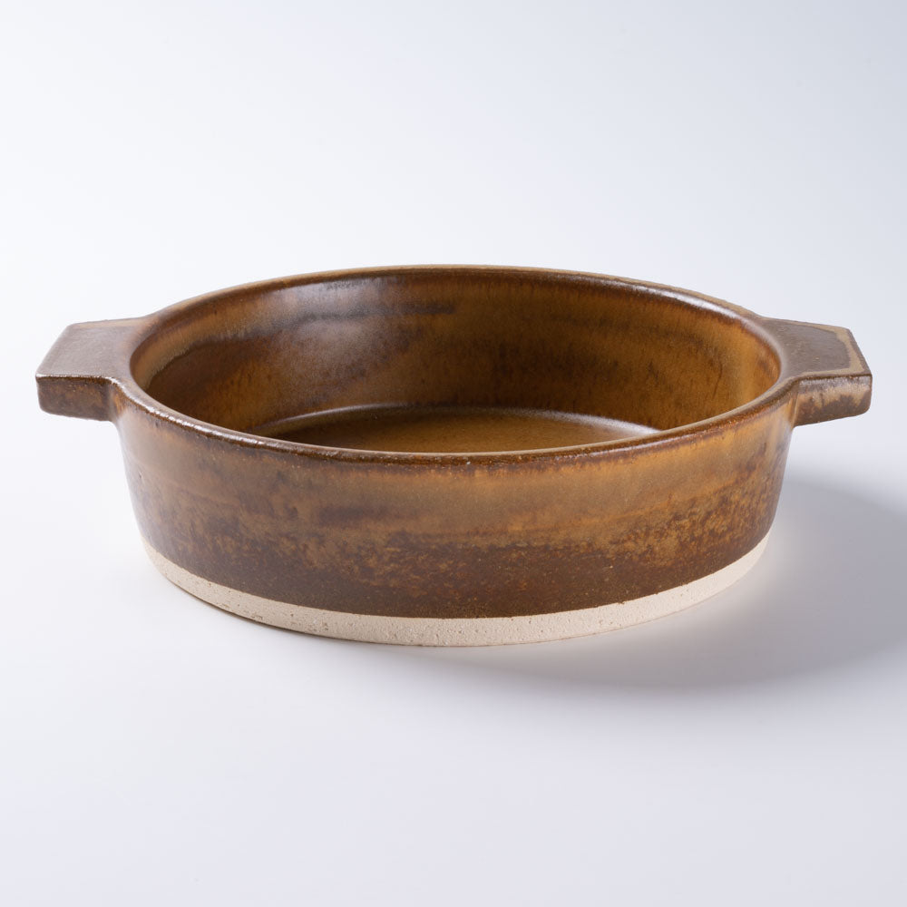 信楽焼 ヤマ庄陶器 hangout 21センチ グリル鍋 信楽焼 ヤマ庄陶器 信楽焼