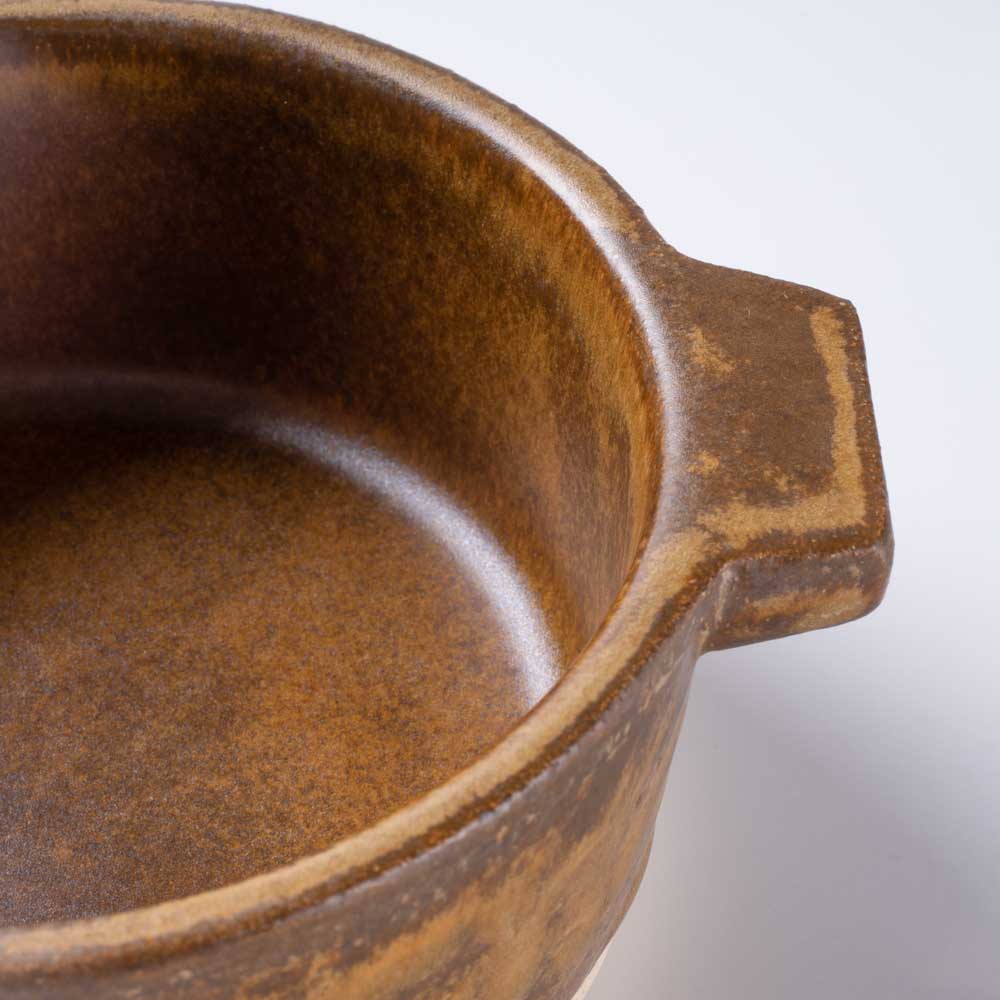 信楽焼 ヤマ庄陶器 hangout 12センチ グリル鍋 信楽焼 ヤマ庄陶器 信楽焼