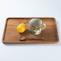 やちむん工房瀬底島ポタリー マグカップ 花柄ドット茶と緑 やちむん工房瀬底島ポタリー やちむん