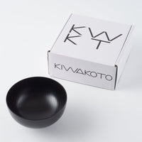 京焼・清水焼 KIWAKOTO TSUKI 夜(素黒目漆) BOWL