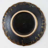 作家 村澤享 青銅釉稜花皿 作家 村澤享 陶磁器作家もの