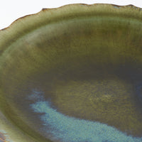 作家 村澤享 青銅釉稜花皿 作家 村澤享 陶磁器作家もの