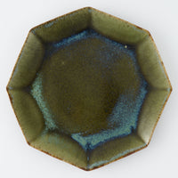 作家 村澤享 青銅釉八角皿 作家 村澤享 陶磁器作家もの