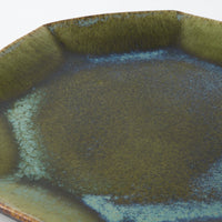 作家 村澤享 青銅釉八角皿 作家 村澤享 陶磁器作家もの