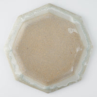 作家 村澤享 青マット釉八角皿 作家 村澤享 陶磁器作家もの